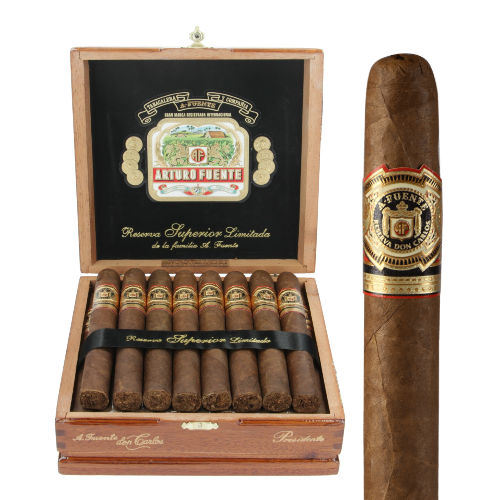 open box of don carlos presidente cigars