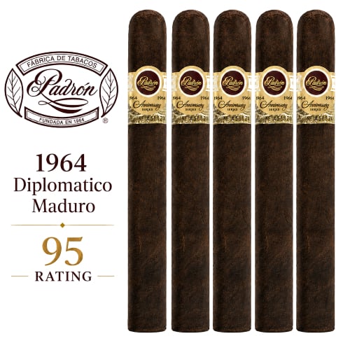 Five cigars in elegant packaging.