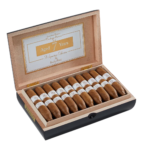 open box of Rocky Patel Vintage 1999 Perfecto cigars
