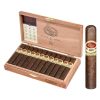 Open Box of Padron 1926 Anniversary 35 Maduro Cigars with a zoomed in image of the Padron 1926 Anniversary 35 Maduro cigar standing upright