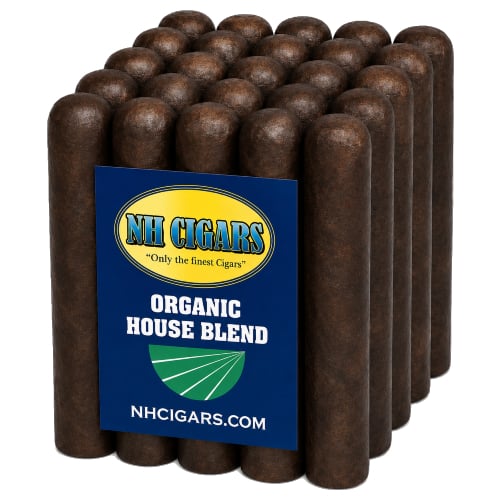 Stack of dark organic cigars.