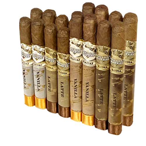 Assorted cigars in various flavors.