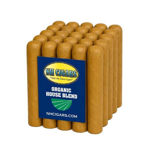 Stack of organic cigars in a bundle
