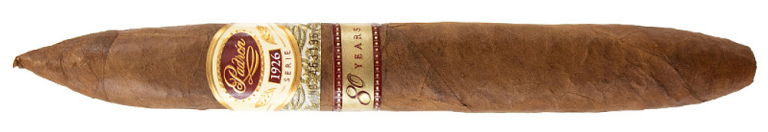 Padron 80th Natural Cigar laying down sideways