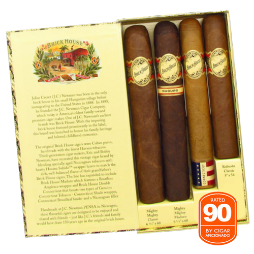 Cigar sampler with four premium cigars