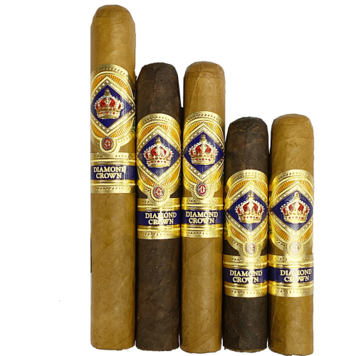 5 diamond crown cigars side by side with the new updated packaging