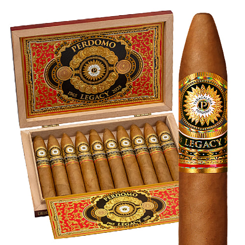 Perdomo Legacy Connecticut Gran Belicoso (6 x 60) Box of 10 Perdomo Legacy Connecticut Belicoso Cigars