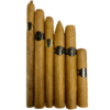 Assorted cigars in a sampler pack.