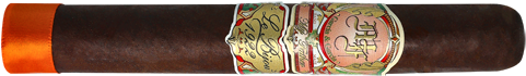 Richly wrapped premium cigar with label