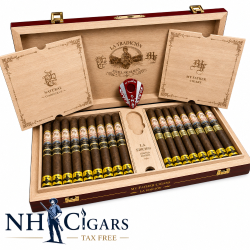 My Father & Tatuaje La Unión Red Cigars With Humidor