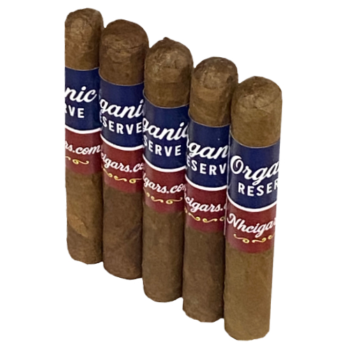 Five organic cigars in a pack