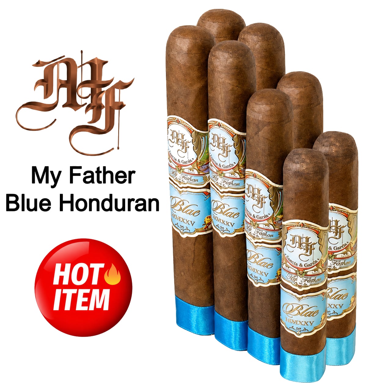 My Father Blue Cigar Sampler My Father Blue Cigar Sampler lined up