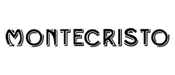 Stylized Montecristo brand logo design