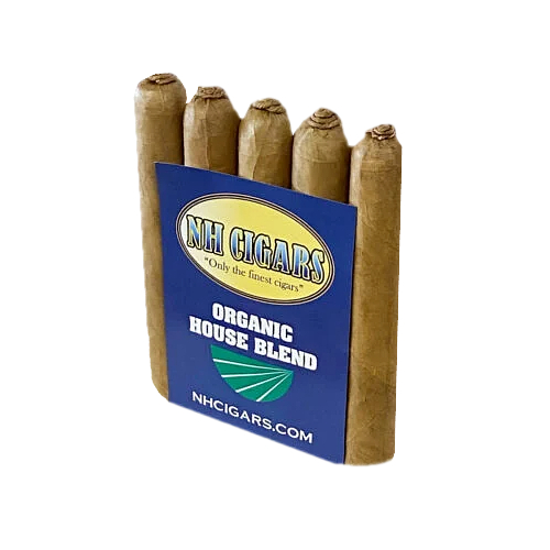 Organic House Blend Connecticut Mr Pig (5"x 54) 5 Pack organic mild cigars