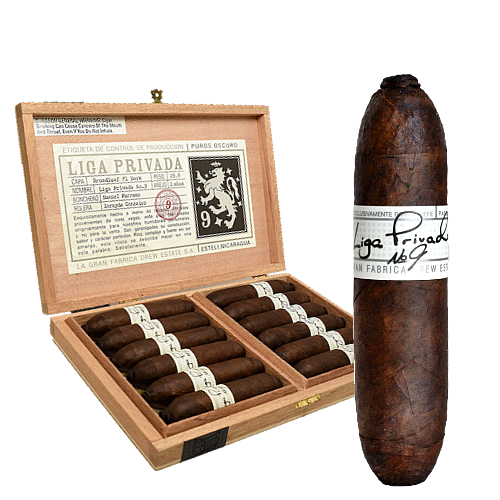 Cigar box with unique shaped cigar