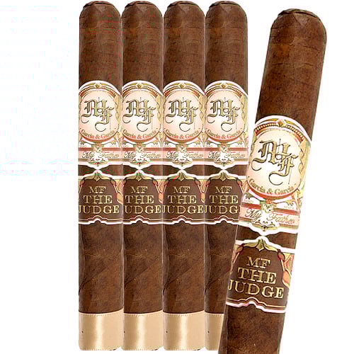 Five premium Judge cigars in packaging