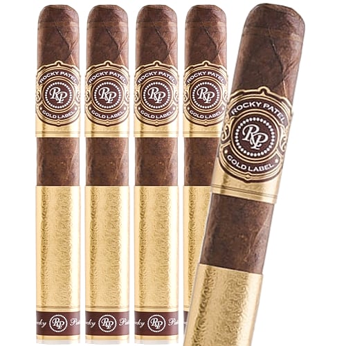 Five Rocky Patel Gold Label cigars