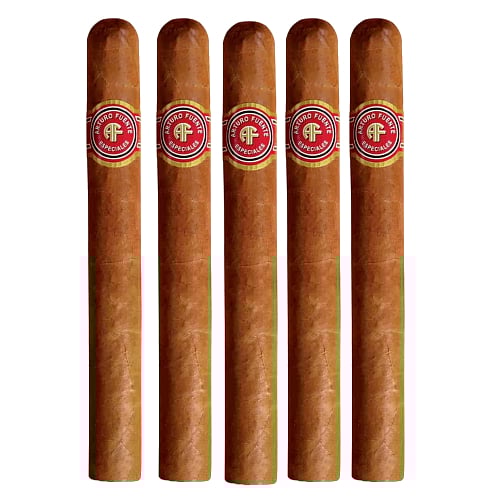 Five especiales cigars in a row.