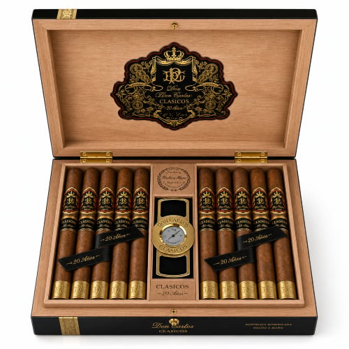 Elegant cigar box with premium cigars