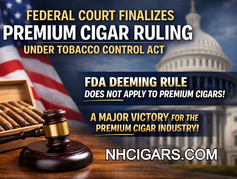 Federal Court Finalizes Premium Cigar Ruling Under Tobacco Control Act