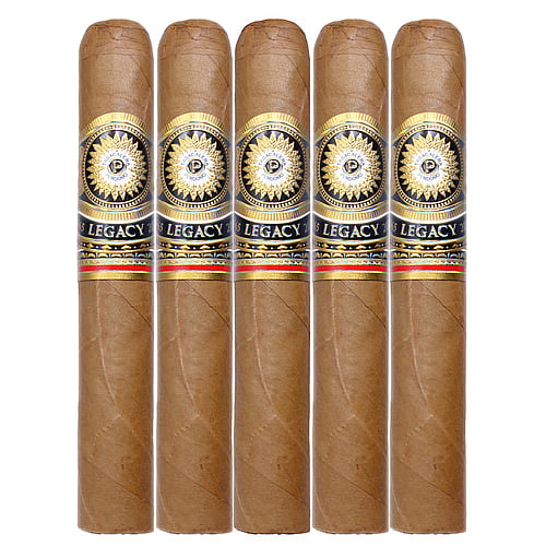 Perdomo Legacy Connecticut Gordo (6" x 60) 5 Pack Five perdomo legacy connecticut gordo cigars in a row.