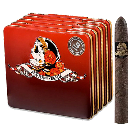 Deadwood Sweet Jane Cigarillos - Sleeve of 5 Tins Deadwood Sweet Jane Tins Cigars