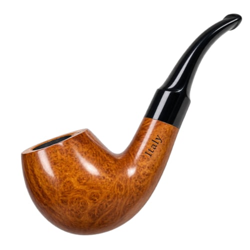 Handmade Italian Briar Tobacco Pipe side view
